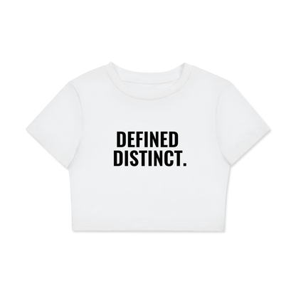 Defined Distinct Crop Tee Women