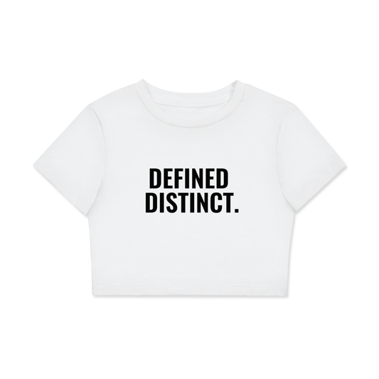 Defined Distinct Crop Tee Women